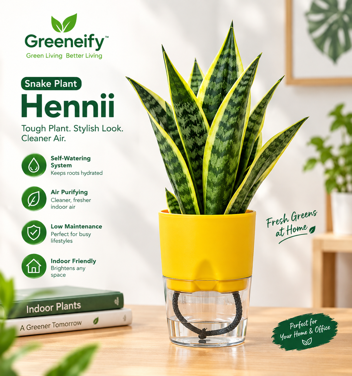 🌿 The Ultimate Guide to Snake Plant Care & Benefits | Greeneify 🌿