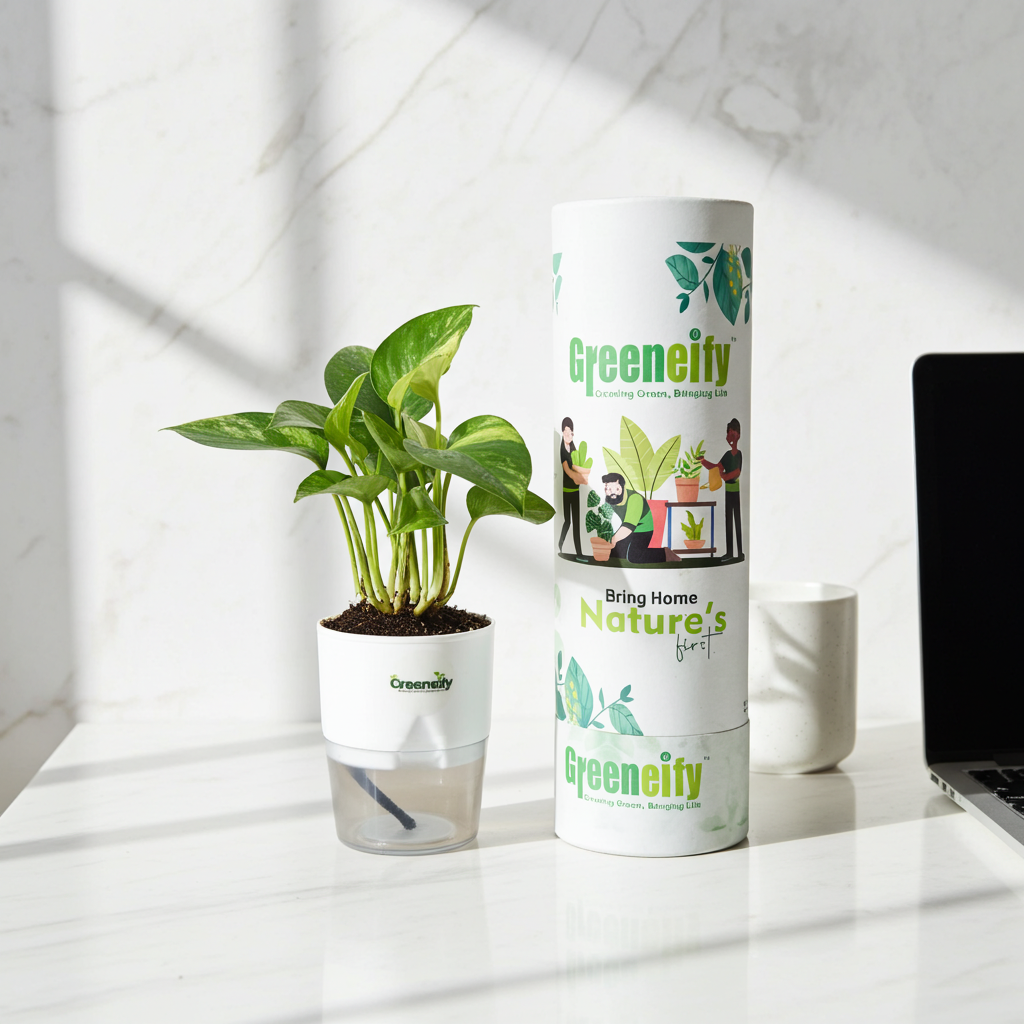 Green Money Plant – Indoor Air-Purifying Lucky Plant