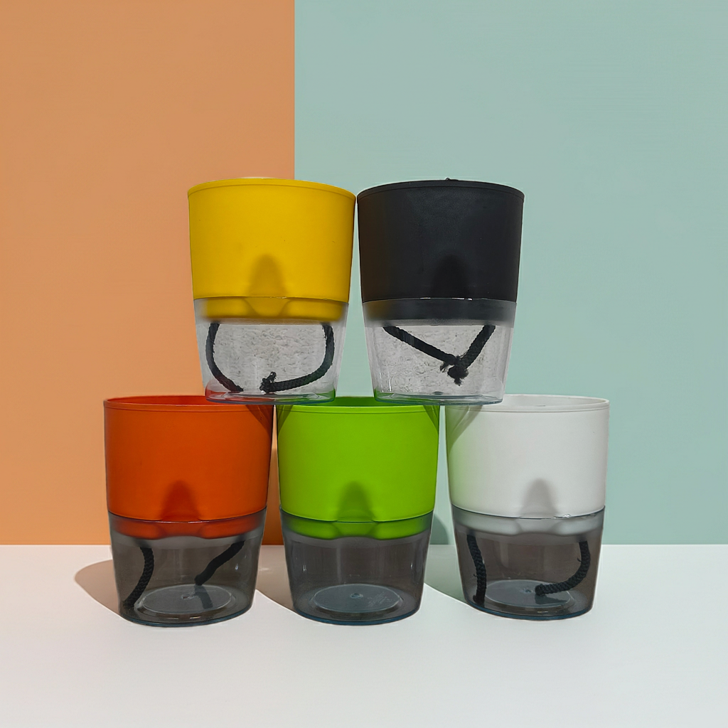 4 inch self watering pot (set of 5)