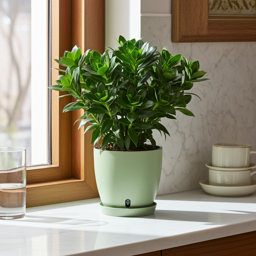 Dracaena Compacta Indoor Plant with Self-Watering Pot