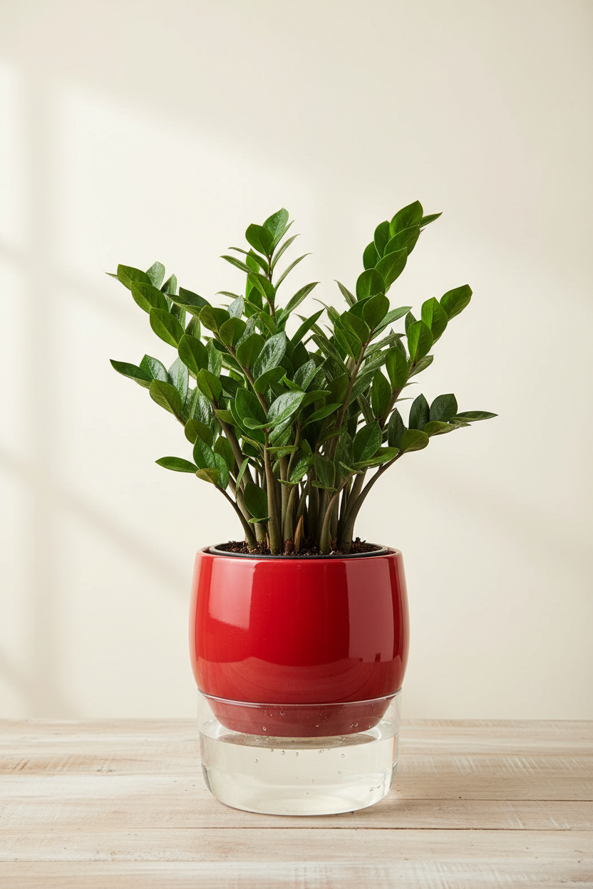 Greeneify ZZ Plant Green (Zamioculcas zamiifolia) with self watering pot