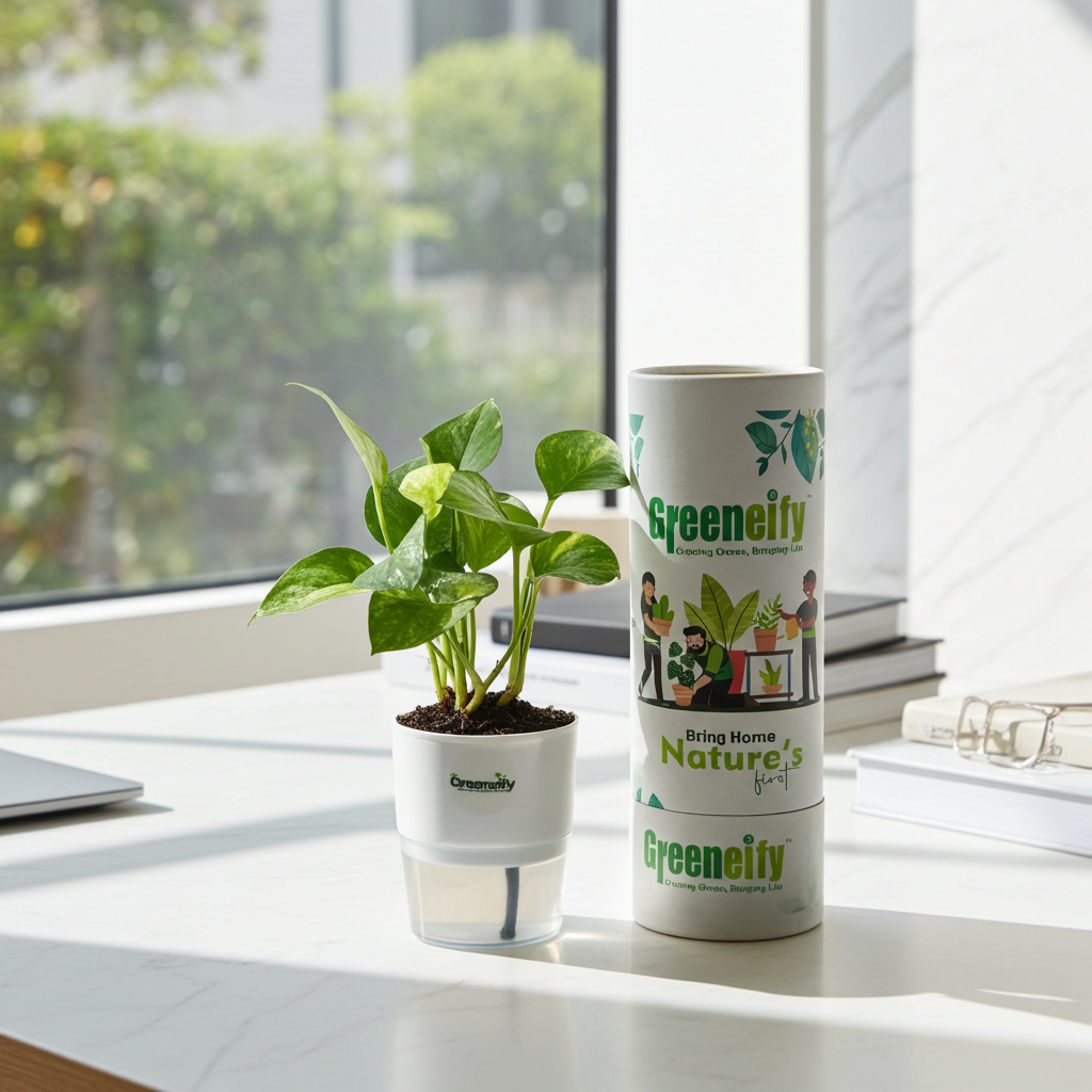 Green Money Plant – Indoor Air-Purifying Lucky Plant