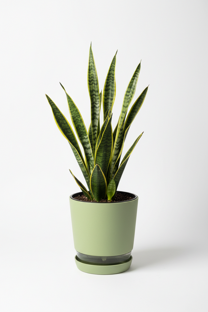 Snake Plant in Self-Watering Pot – Indoor Air Purifying